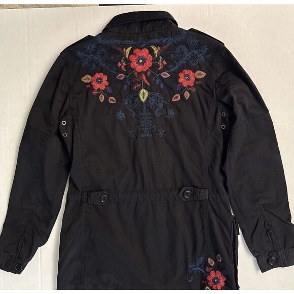 Johnny Was Los Angeles Sz Small Frankie Army Jacket NWT Floral Embroidered - Picture 9 of 16